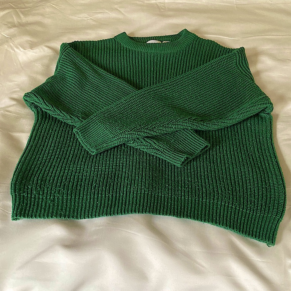Roaman’s brand Vintage hunter green sweater